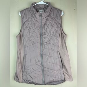 Maurices Solid Zipper Front Puffer Vest Women’s Size XL